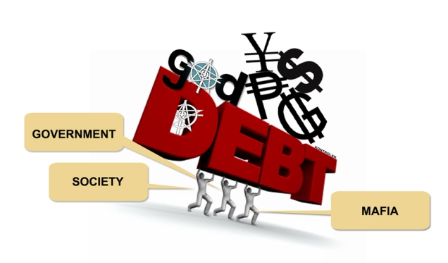 DEBT OF GOVERNMENT AND MAFIA TO THE GOD OF KONTROLERISM AND KONTROLERISM SOCIETY